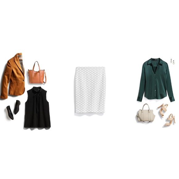 NWT Light grey pencil skirt. Size petite small - Picture 10 of 10